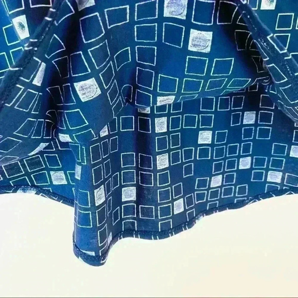 Tail Vintage Navy Cotton Sleeveless Geometric Polo Golfing Athletic Shirt Size L - Picture 5 of 9